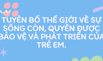 Tuyên bố thế giới về quyền trẻ em